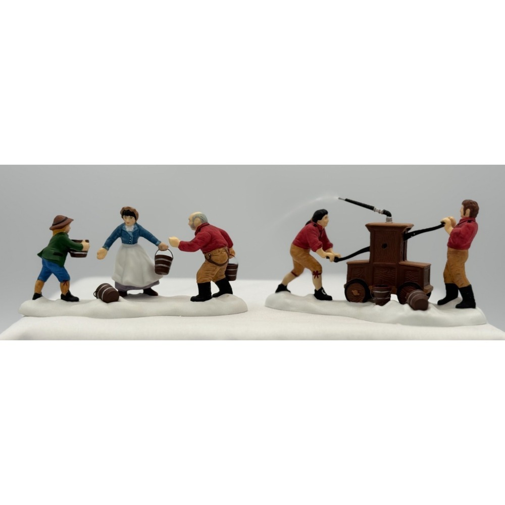 Dept 56 New England Village Series Volunteer Firefighters Set of 2 #56635